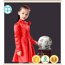 Enfants vêtements filles robe robe de style bouton chinois nouvelle année robe d&#39;anniversaire